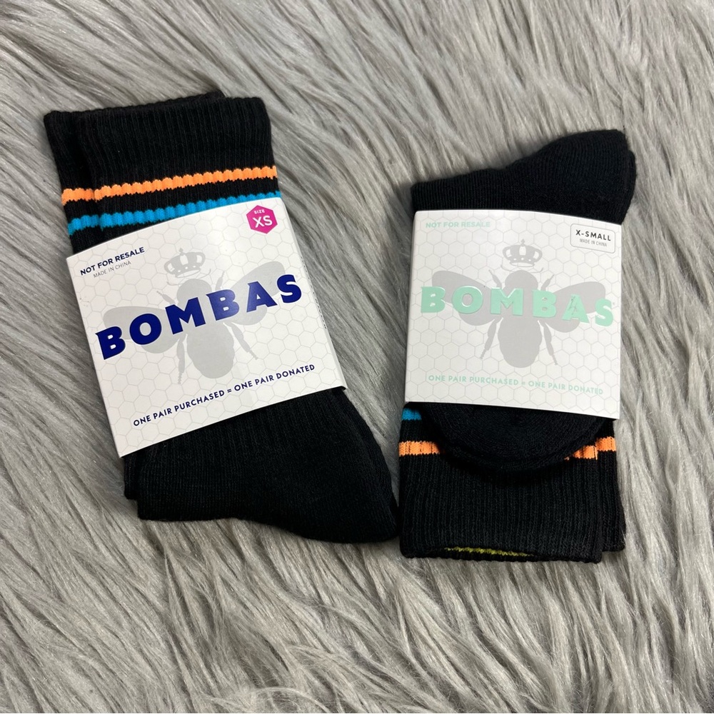 Bombas crew socks XS 2 pair